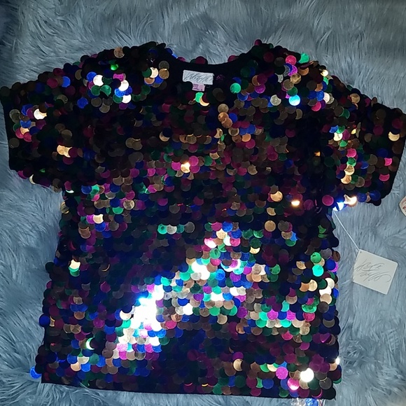 Lord and Taylor Sequin Blouse - Picture 2 of 4